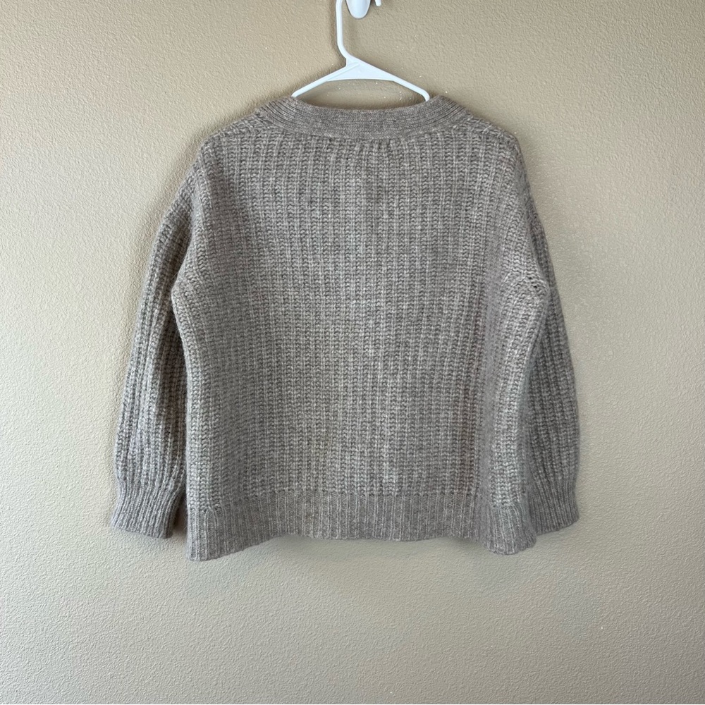 Jenni Kayne tan baby alpaca wool blend cardigan sweater - Picture 2 of 12